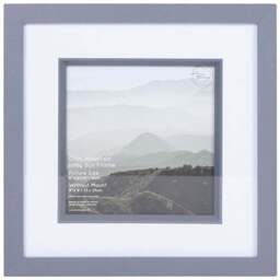 The Port. Co Gallery Inlay Grey Mounted Box Photo Frame 6 x 6 inch - Wilko - thumbnail 1