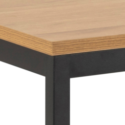 Florence Seaford 4 Seater Dining Table Black and Oak - Furniture To Go - Wilko - thumbnail 5
