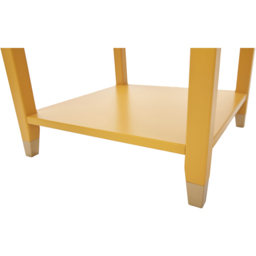 Palazzi Mustard Side Table - Size: 50 x 50 x  58cm - Yellow - Wilko - thumbnail 7