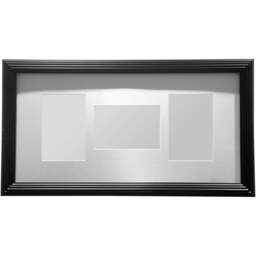 Premier Housewares Black 3 Photo Multi Photo Frame - Wilko - thumbnail 1