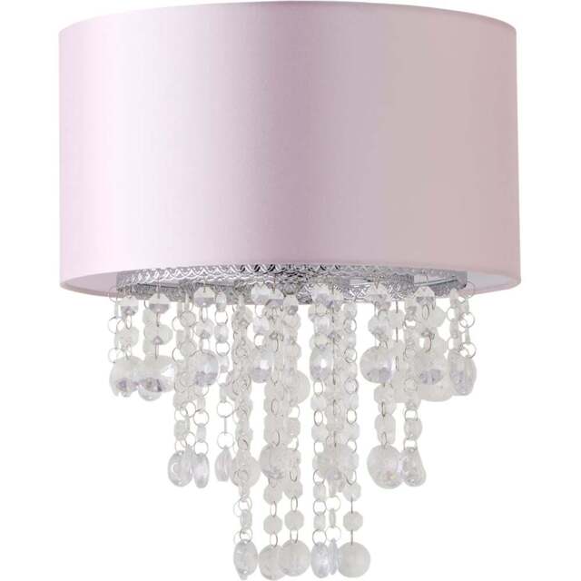 ValueLights Jesmond Dusky Pink Droplet Easy Fit Ceiling Light Shade - Size: 36 x 32 x 32cm - Wilko - image 1