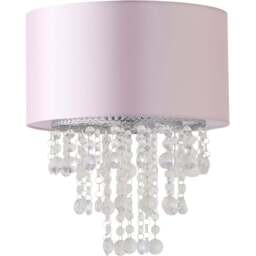 ValueLights Jesmond Dusky Pink Droplet Easy Fit Ceiling Light Shade - Size: 36 x 32 x 32cm - Wilko - thumbnail 1