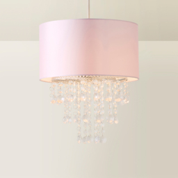 ValueLights Jesmond Dusky Pink Droplet Easy Fit Ceiling Light Shade - Size: 36 x 32 x 32cm - Wilko - thumbnail 6