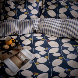 Helena Springfield Althea King Size Navy Duvet Set - Wilko - thumbnail 5