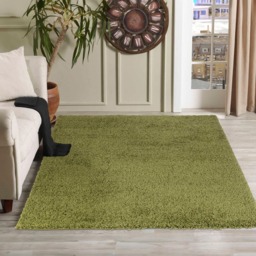 Desire Rugs Oxford Green Plain Shaggy Rug 160 x 230cm - Wilko - thumbnail 3