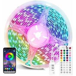Ener-J Colour Changing LED Tape Light with Remote 5m - Size: 30 x 20 x 2cm - White - Wilko