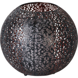 Luxform Solar Powered Metal Coco Flame Table Light 2 Pack - Size: 18 x 20 x 20cm - Black - Wilko - thumbnail 1