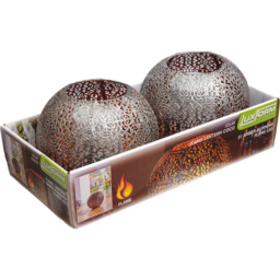 Luxform Solar Powered Metal Coco Flame Table Light 2 Pack - Size: 18 x 20 x 20cm - Black - Wilko - thumbnail 4