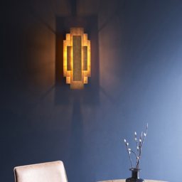 Merano Forli Antique Gold Leaf 2 Light Wall Lamp - Size: 9.6 x 20 x 45cm - Wilko - thumbnail 6