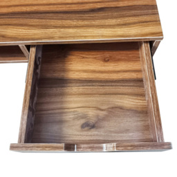MDA Designs Kenora 2 Drawer Dark Walnut Computer Desk - Size: 79.5 x 110 x 55cm - Grey - Wilko - thumbnail 5