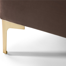 Julian Bowen Deco King Size Truffle Velvet Bed Frame - Gold - Wilko - thumbnail 6