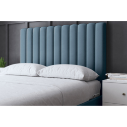 DS Living Evangeline Super King Blue Upholstered Bed Frame with Headboard - Wilko - thumbnail 4