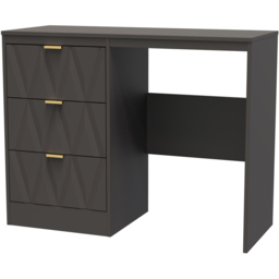 Crowndale Las Vegas 3 Drawer Graphite Dressing Table - Grey - Wilko - thumbnail 3
