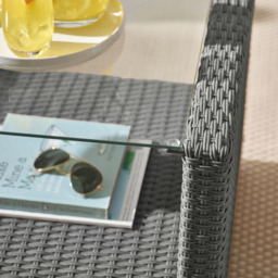 Furniturebox Tucson Grey Rattan 4 Seater Outdoor Sofa Set - Wilko - thumbnail 7