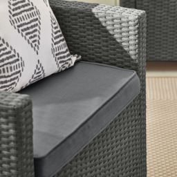 Furniturebox Tucson Grey Rattan 4 Seater Outdoor Sofa Set - Wilko - thumbnail 3