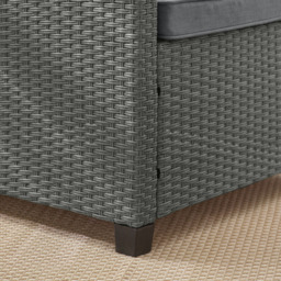Furniturebox Tucson Grey Rattan 4 Seater Outdoor Sofa Set - Wilko - thumbnail 5