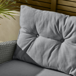 Furniturebox Tucson Grey Rattan 4 Seater Outdoor Sofa Set - Wilko - thumbnail 6
