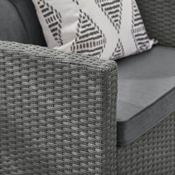 Furniturebox Tucson Grey Rattan 4 Seater Outdoor Sofa Set - Wilko - thumbnail 4