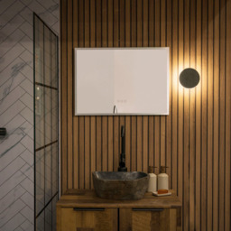 ValueLights Infinity Black Backlit Circle Integrated LED Wall Light - Size: 8 x 15 x 15cm - Wilko - thumbnail 6