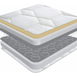 Sareer Matrah Single Orthopaedic Memory Mattress - White - Wilko - thumbnail 5