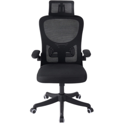 Living and Home Black Mesh Swivel and Adjustable Office Chair - Size: 120 x 62 x 50cm - Wilko - thumbnail 4