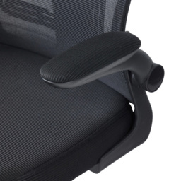 Living and Home Black Mesh Swivel and Adjustable Office Chair - Size: 120 x 62 x 50cm - Wilko - thumbnail 7
