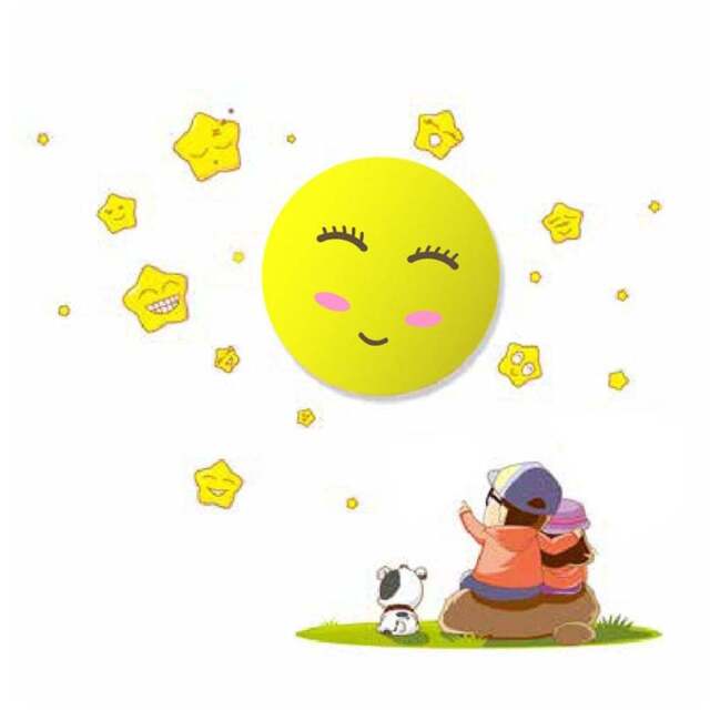 Milagro Sun Yellow LED Children Lamp 230V - Size: 12 x 12 x 4cm - Wilko - image 1