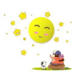 Milagro Sun Yellow LED Children Lamp 230V - Size: 12 x 12 x 4cm - Wilko - thumbnail 1