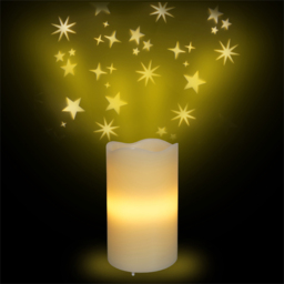 St Helens Star LED Candle Projector - Size: 160 x 80 x 80cm - White - Wilko - thumbnail 7