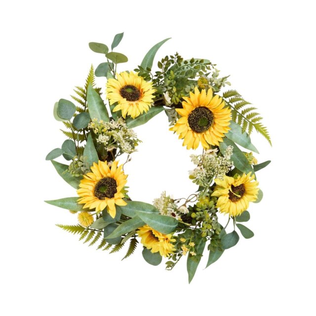 Sunflower Meadow Wreath Yellow - Wilko - image 1