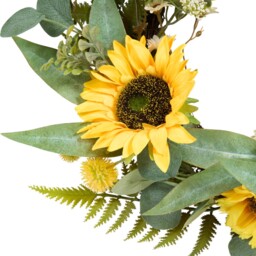 Sunflower Meadow Wreath Yellow - Wilko - thumbnail 4