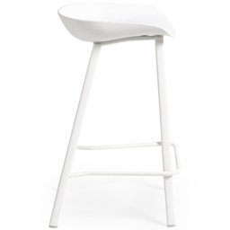 Julian Bowen Renzo White Bar Stool Set of 2 - Wilko - thumbnail 6