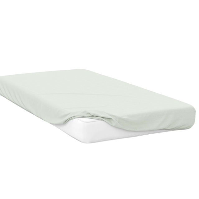 Serene Double Apple Green Brushed Cotton Fitted Bed Sheet - Wilko - image 1