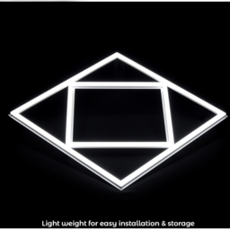 ENER-J 40W 4000K Double Square Borderline LED Panel 60 x 60cm - Size: 2 x 16.5 x 11cm - White - Wilko - thumbnail 6