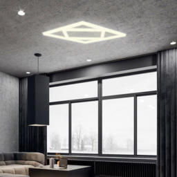 ENER-J 40W 4000K Double Square Borderline LED Panel 60 x 60cm - Size: 2 x 16.5 x 11cm - White - Wilko - thumbnail 4