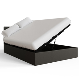 GFW Double Grey Side Lift Ottoman Bed - Wilko - thumbnail 5
