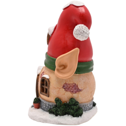 The Seasonal Gift Co. Santa and Friends Elf House LED Christmas Decoration 15cm - Size: 15 x 10.5 x 9cm - Red - Wilko - thumbnail 4