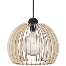 Nordlux Chino 30 Nature Pendant Light - Size: 26 x 30 x 26cm - Brown - Wilko - thumbnail 1