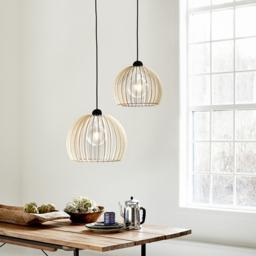 Nordlux Chino 30 Nature Pendant Light - Size: 26 x 30 x 26cm - Brown - Wilko - thumbnail 4