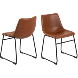 Florence Oregon Set of 2 Brown Dining Chair - Furniture To Go - Wilko - thumbnail 3