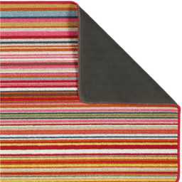 My Mat Candy Multicolour Bright Stripe Stain Resistant Mat 67 x 200cm - Wilko - thumbnail 4