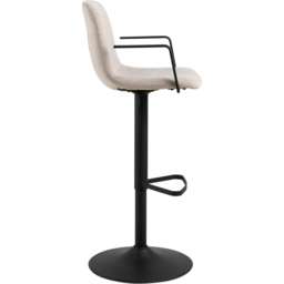 Florence Pablo Beige Swivel Bar Stool Set of 2 - Size: 114 x 50 x 53cm - Multi - Furniture To Go - Wilko - thumbnail 5