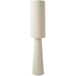ValueLights Ash Cream Boucle Midi Floor Lamp and Bulb - Size: 130 x 26.5 x 26.5cm - White - Wilko - thumbnail 1