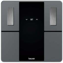 Beurer Smart Bluetooth Analyser Scale - Size: 33 x 32 x 4.20cm - Black - Wilko - thumbnail 1