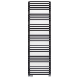 Terma Alex Modern Grey Heated Towel Rail 1580 x 500mm - Size: 158 x 50 x 12cm - Wilko - thumbnail 1