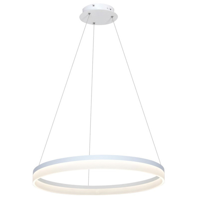 Milagro Ring White LED Pendant Lamp 230V - Size: 60 x 60 x 90cm - Wilko - image 1
