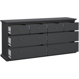 Florence Paris 8 Drawer Matt Grey Chest of Drawers - Wilko - thumbnail 6