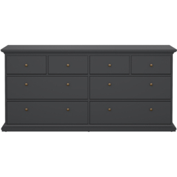 Florence Paris 8 Drawer Matt Grey Chest of Drawers - Wilko - thumbnail 5