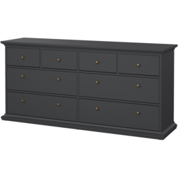 Florence Paris 8 Drawer Matt Grey Chest of Drawers - Wilko - thumbnail 4