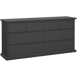 Florence Paris 8 Drawer Matt Grey Chest of Drawers - Wilko - thumbnail 3